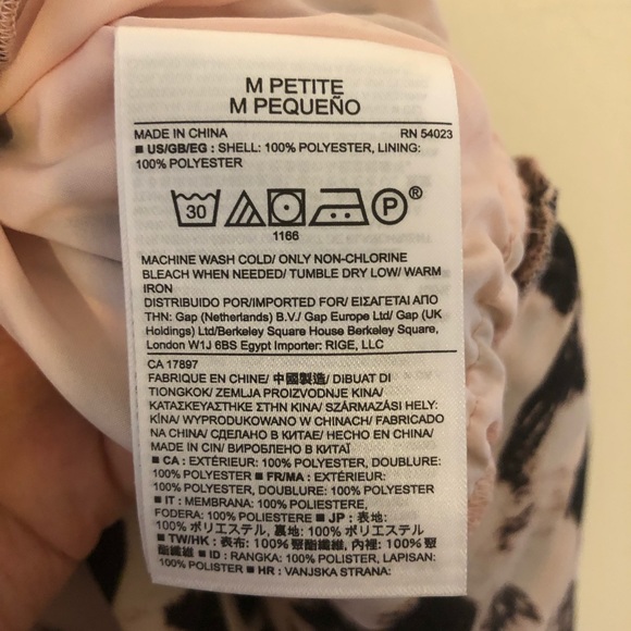 Banana Republic Spaghetti Strap Dress Petite M - Picture 2 of 3